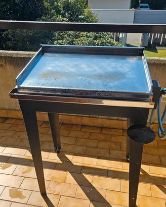 Barbecue a gas piastra 40x56 acciaio inox – Grill 