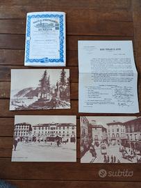 Lotto d'epoca Banca Popolare di Luino (1885)