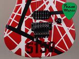 EVH 5150 Striped Red with Black and White Stripes