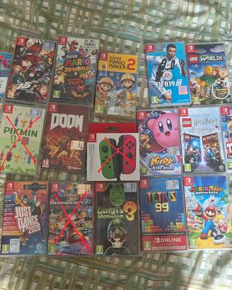 Giochi nintendo switch e joy con