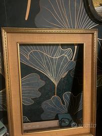 Cornice legno dorata 90x70 vintage