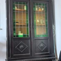 Armadio vetrina libreria antico. 