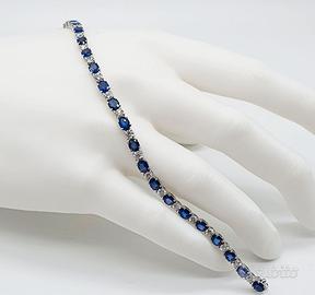 COD.2020.25 BRACCIALE TENNIS ORO BIANCO 18K 750