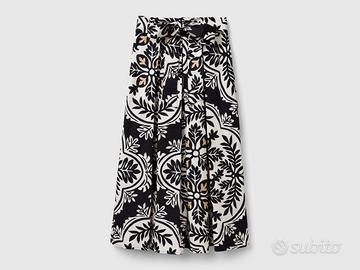 Gonna Benetton Lunga - Taglia L - Elastico Vita