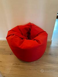 Poltrona puff a sacco per interni/esterni