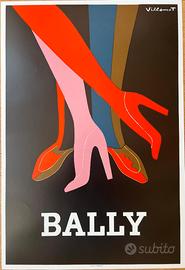 Poster vintage VILLEMOT BERNARD BALLY SHOES