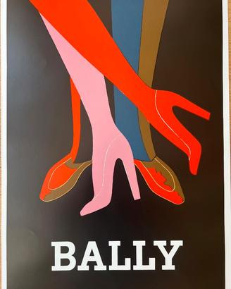 Poster vintage VILLEMOT BERNARD BALLY SHOES
