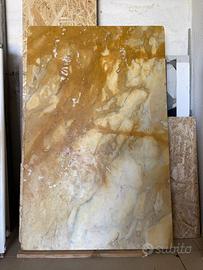2 lastre di marmo giallo siena