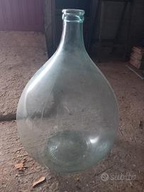 capasone damigiana brocca vetro vaso epoca 