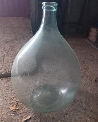 capasone damigiana brocca vetro vaso epoca 