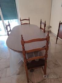 Stanza da pranzo, vintage, tutta in legno . 