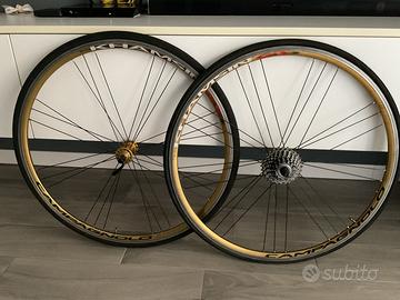 Coppia ruote Campagnolo Khamsin G3 oro