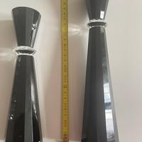 Candelabri cristallo nero