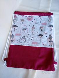 Sacca bambina fantasia ballerine