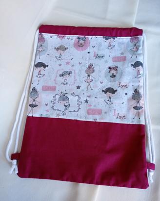Sacca bambina fantasia ballerine