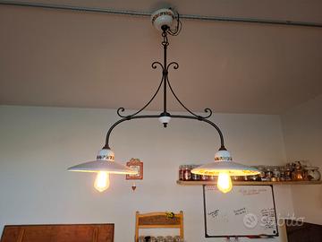 lampadario doppio in stile