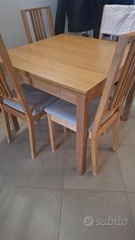 Set 4 sedie con Tavolo IKea