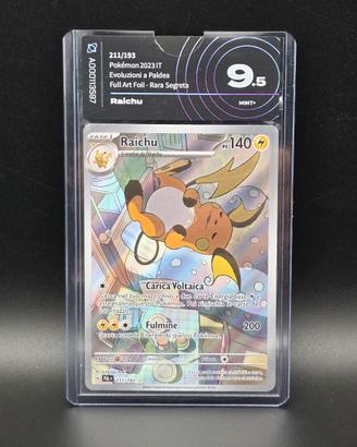 Pokémon AiGrading 9.5 Mint+ - Raichu 211/193 – Evo