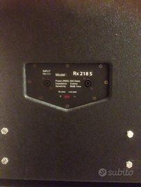 2 subwoofer passivi ASS ACUSTIC RX218S 800W 