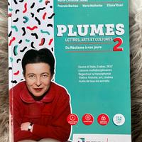 Libro di letteratura francese "Plumes 2"