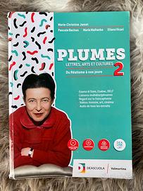 Libro di letteratura francese "Plumes 2"