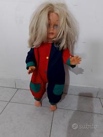 Bambola Vintage anni 70/80 - Grande 55cm - 