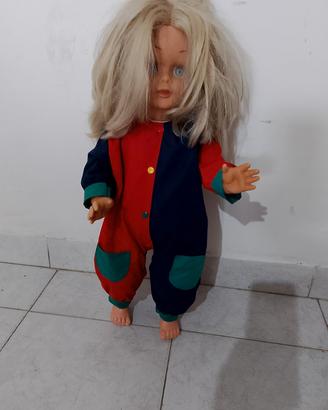 Bambola Vintage anni 70/80 - Grande 55cm - 