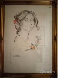 tecnica mista su carta mis 50x70 firmata 