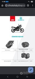 Bauletto Givi 45 lt monolock 450 mt