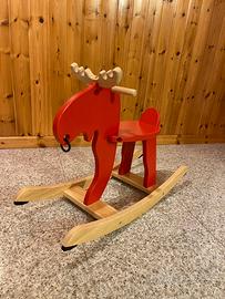 Dondolo IKEA EKORRE alce rossa