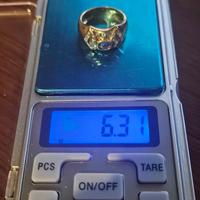 Anello oro 750 18kt 6.3gr Donna