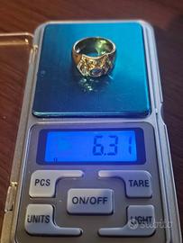 Anello oro 750 18kt 6.3gr Donna