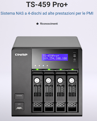 NAS QNAP TS-459 Pro+ (4 Bay) - Intel Dual Core