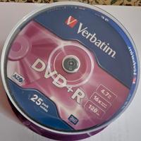 DVD+R Verbatim 4,7 GB campana 25 pezzi