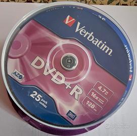 DVD+R Verbatim 4,7 GB campana 25 pezzi