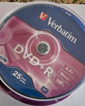DVD+R Verbatim 4,7 GB campana 25 pezzi