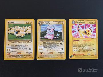 Lotto Pokemon Linea Mareep - Flaaffy - Ampharos