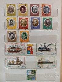 set 91 francobolli Italia 1970-1989