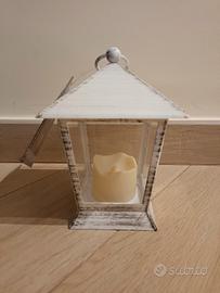 lanterna con candela a pile