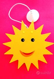 LAMPADARIO LAMPADA SOSPENSIONE SOLE IN  LEGNO