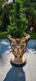 Vaso ornamentale in polvere di marmo