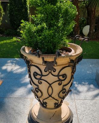 Vaso ornamentale in polvere di marmo