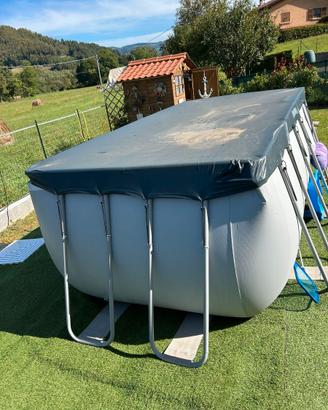 Piscina +set piscina fuori terra da 412x201x122 cm