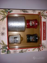 Cofanetto -set dono Yankee Candle 4 candele pr