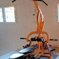 POWERTEC LEVERGYM+panca+pesi+accessori