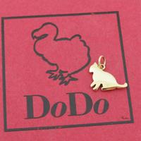DODO POMELLATO CIONDOLO GATTO ORO GIALLO 18 KT