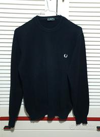 Maglione Fred Perry nero in cotone. Taglia XL