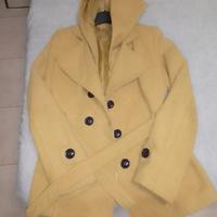Cappotto con cappuccio, giubbotto di jeans