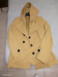 Cappotto con cappuccio, giubbotto di jeans