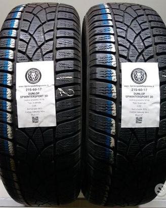 2 gomme 215 60 17 dunlop a8148